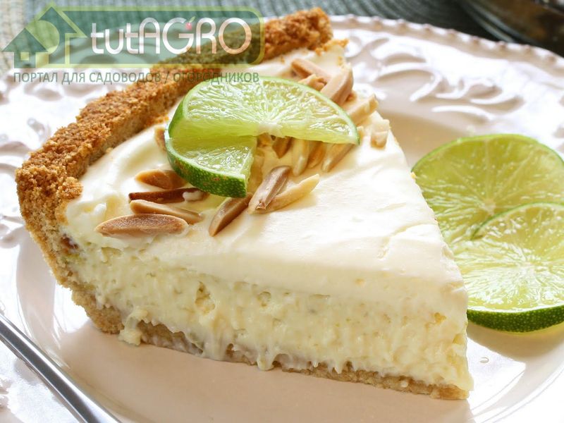 Лимонно-миндальный пирог с кремом - AGROzen