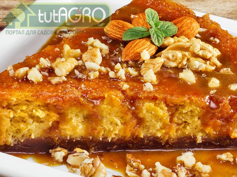 Сладкий пирог с тыквой и орехами - AGROzen