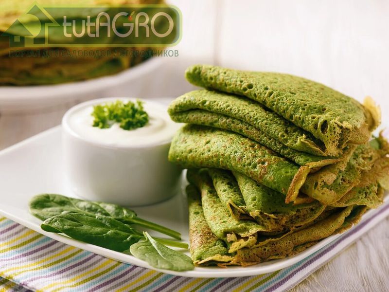 Блины с весенней зеленью - AGROzen