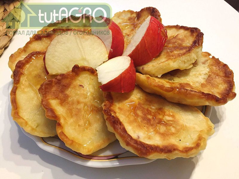 Оладушки с яблоками - AGROzen