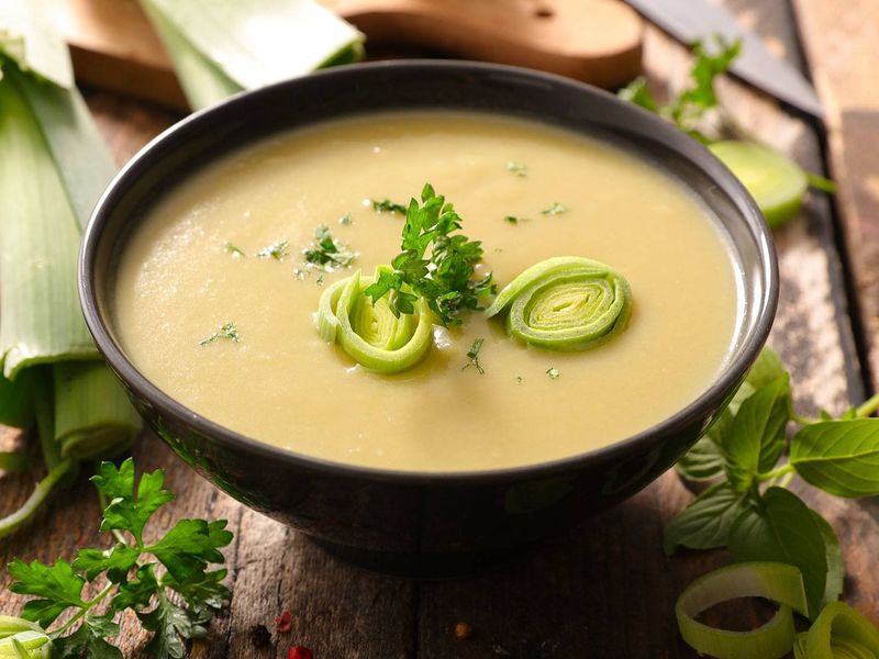 Суп пюре с пореем, картофелем и сыром - AGROzen